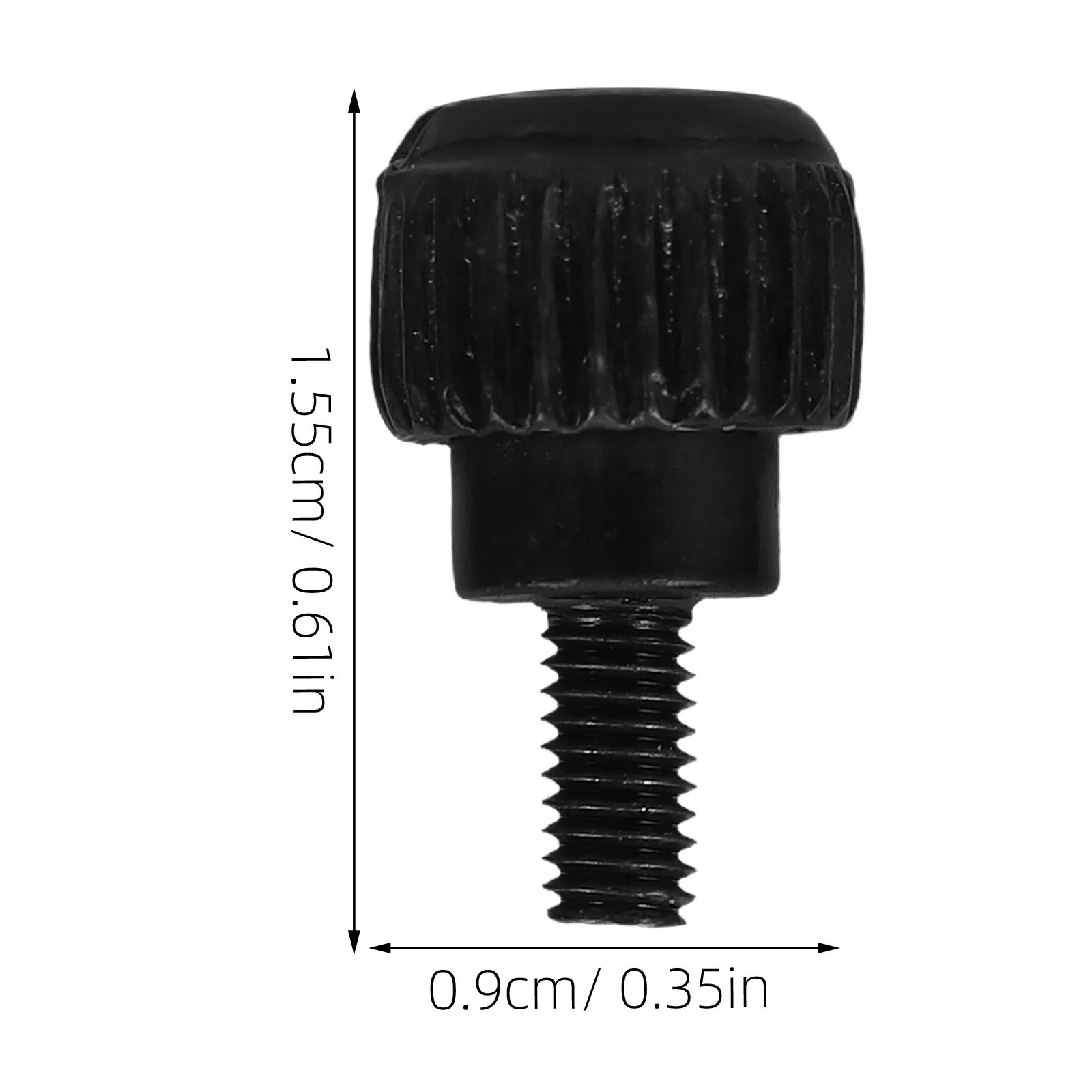 24Pcs Black Pc Thumb Screws Iron 6-32 Thread for Computer Case Power Supply Motherboard Standoffs Easy Hand-Tightening