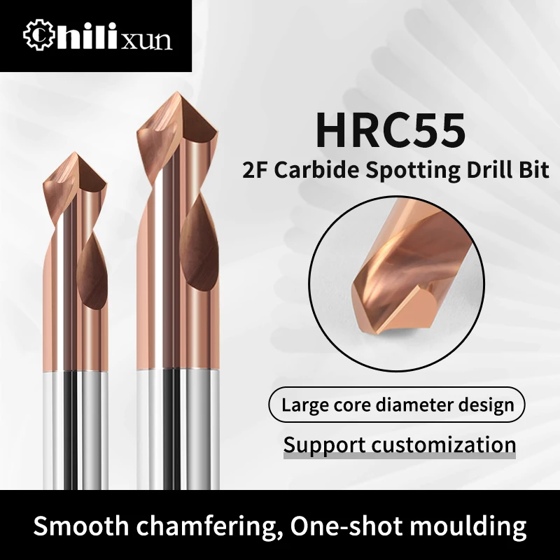 

HILIXUN точечное сверло, угол 90 градусов для обработки отверстий, инструменты для снятия фаски, твердосплавная концевая фреза, сталь AL