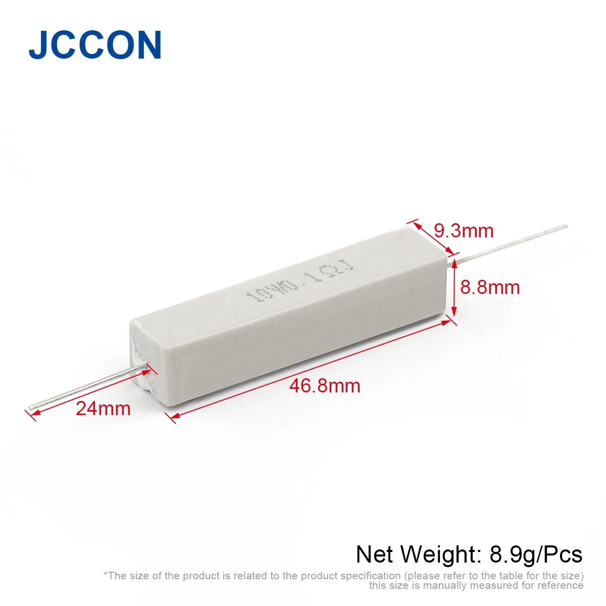 Imagem -06 - Resistor Cerâmico do Cimento 10w 10 Pcs 0.1r10k 0.1r 0.15r 0.22r 0.25r 0.33r 0.47r 1r 1.5r 2.2r 1k 2k Ohm 10k