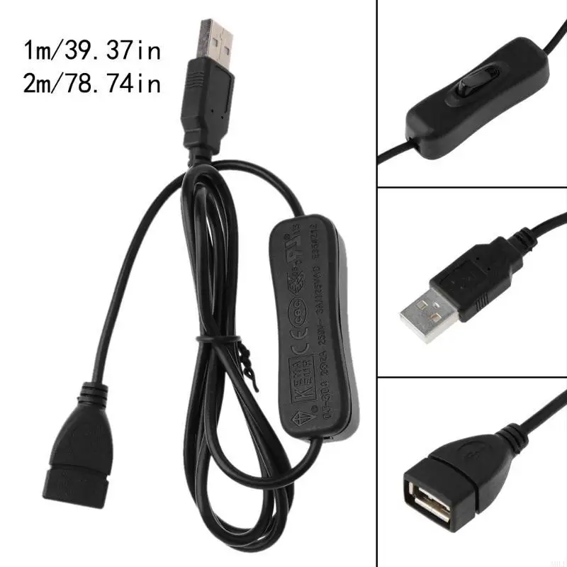 A9LF USB 2.0 Sextender Cord Male to Female Adapter Adapter with Toft for PC USB