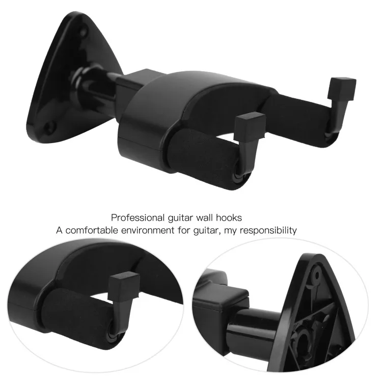 Guitar Wall Hook Mounting Bracket Stand with Automatic Lock for Ukulele Bass Home Office Ordinary Model