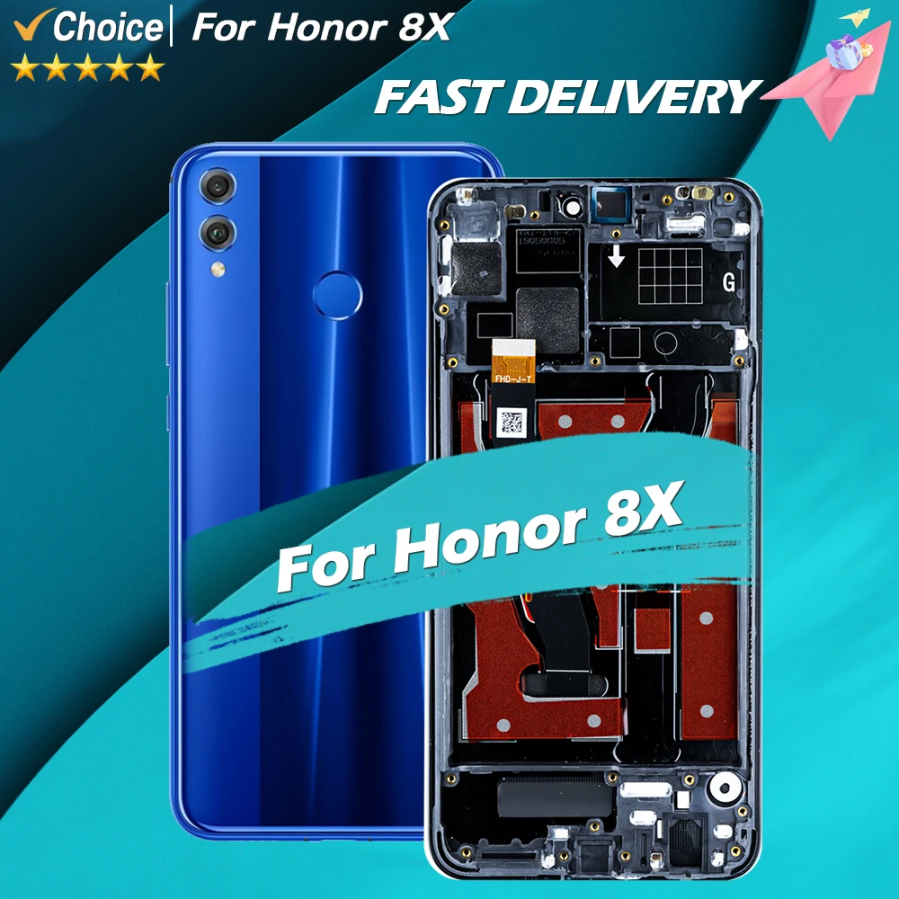 For Honor 8X LCD Display Touch Screen Digitizer Replacement Assembly JSN-L22/L42/L11/L21/L23/AL00/TL00/AL00a Honor 8X LCD Screen