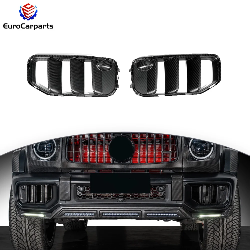 

G Class W465 G63 2025y~ Dry Carbon Front Bumper Air Vents Body Parts Front Center Bumper Vent Replace Upgrade Facelift Accessory