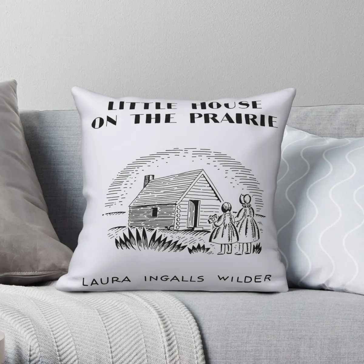 

Little House On The Prairie Pillowcase Polyester Linen Velvet Printed Zip Decorative Throw Pillow Case Home Cushion Case
