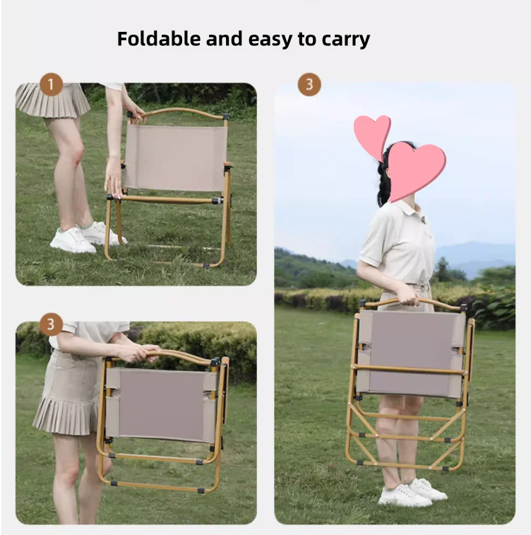 high quality modern Portable Aluminum folding camping picnic dining barbecue table and chair sets for outdoor beach