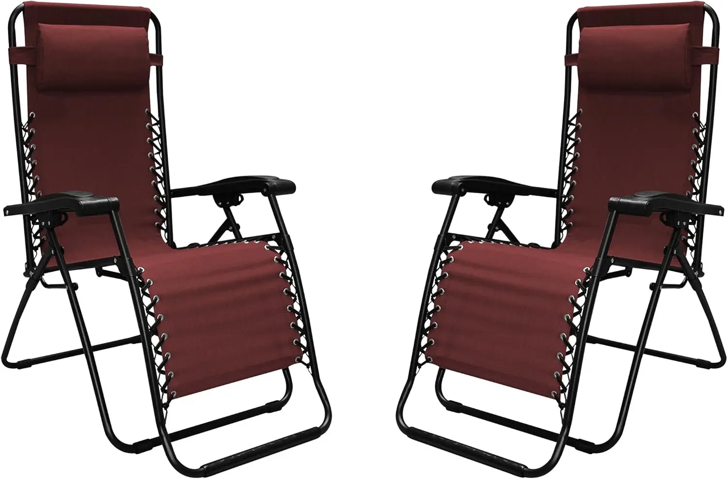 Sports Infinity Zero Gravity Chair-2 Pack, One Size, Burgundy