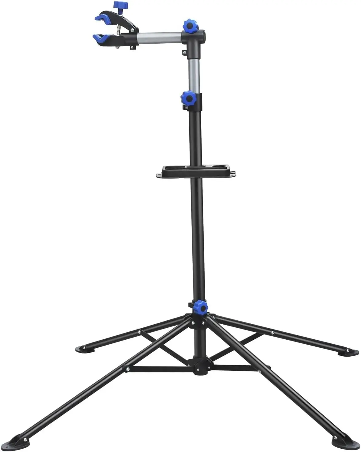 

Bike Repair Stand - Height Adjustable with Tool Tray for Road & Mountain Bikes, Red/Blue