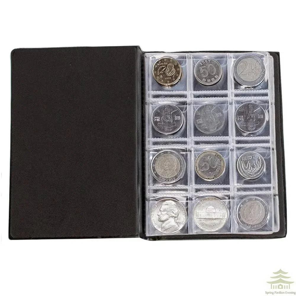 120 Pockets Coin Collection Book Coin Collecting Holder Album Commemorative Coin Organizer for Collectors Home Decoration