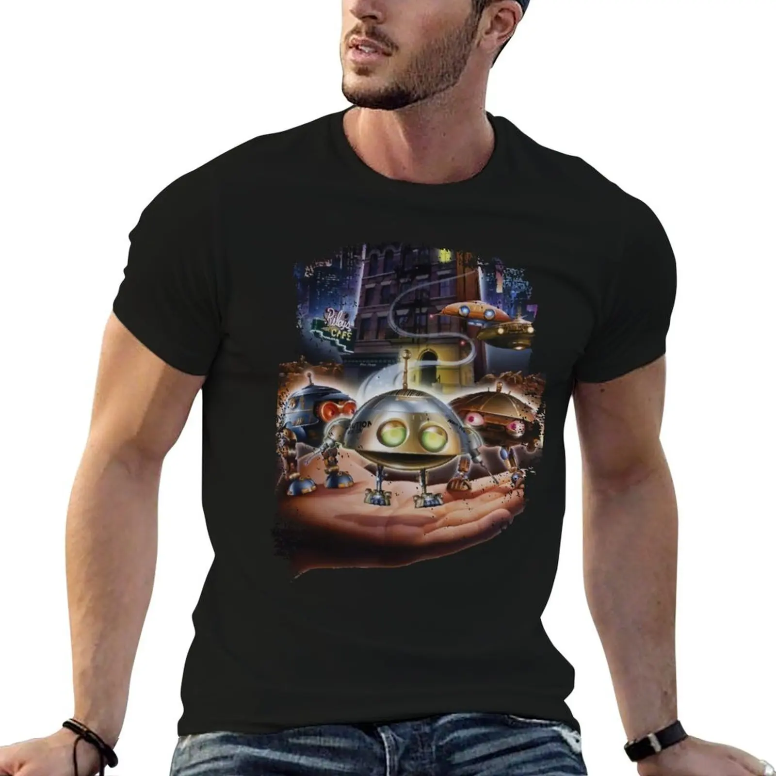 

Batteries Not Included T-Shirt man t shirts for men casual anime tshirt T-Shirt