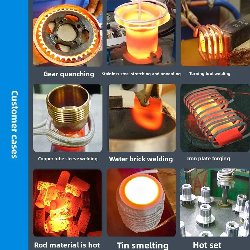 التعريفي التدفئة المعادن التبريد سخان المعدات 220 فولت اللف آلة لحام أنبوب النحاس فرن عالي تحويل التردد
