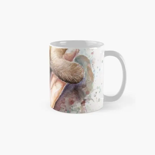 Baby Sloth Watercolor Painting Cute Bab  Mug Design Drinkware Photo Simple Picture Handle Round Image Tea Gifts Printed Coffee