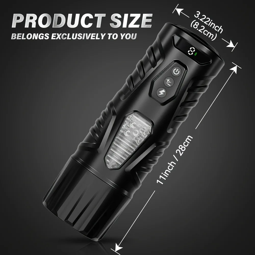 جهاز استمناء ذكر آلي تلسكوبي دوار كأس حشفة محفز مضخة القضيب آلة الجنس الكبار للرجال السلع المثيرة