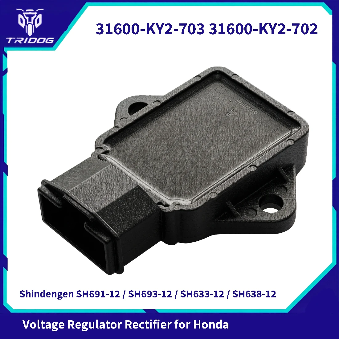 Motorcycle Voltage Regulator Rectifier for Honda CB250 Nighthawk CB400 CB500 CB-1 CBF500 / CBF600 CB600F Hornet SH691-12