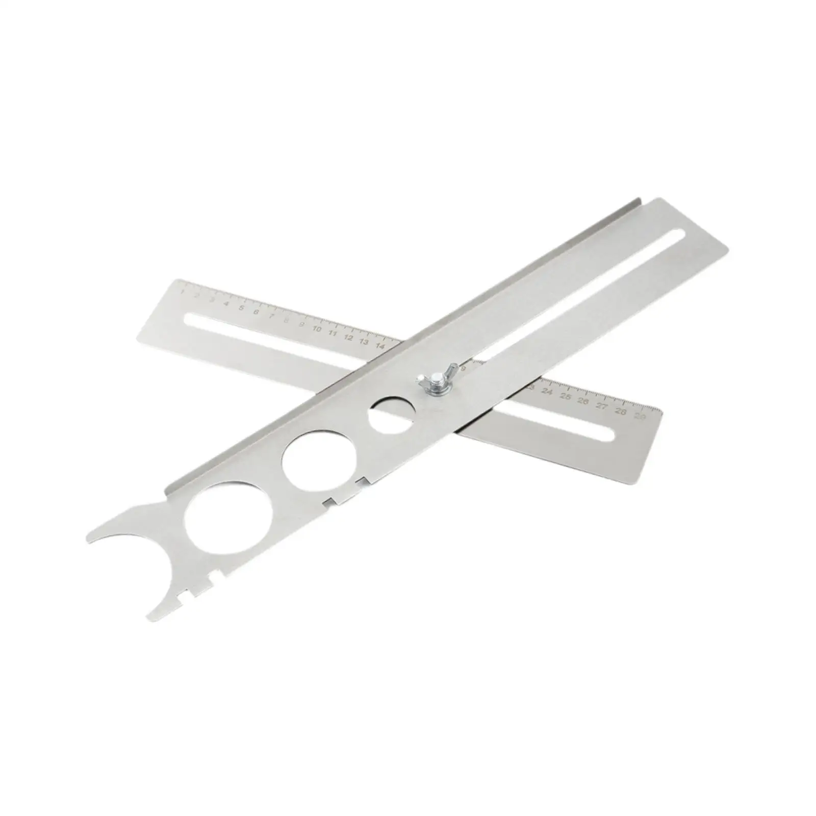Ceramic Tile Hole Locator Ruler Punching Hand Tool Positioning Marking Tool Floor Drill Hole Tool Accessory for Marbles Wall