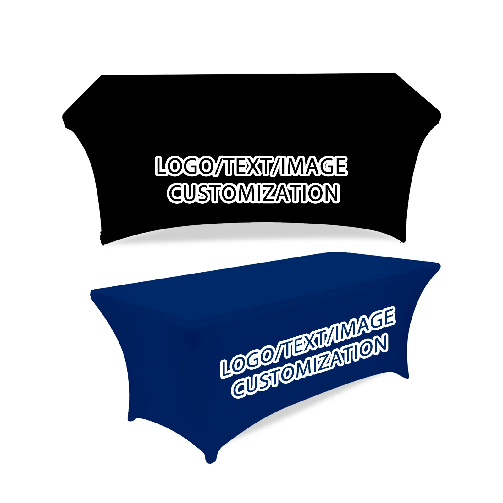 Personalisierte maßgeschneiderte Tischdecke, 4FT 6FT 8FT, anpassbare Tischdecken mit Logo/Bild/Text, geeignet für Outdoor, Ausstellung
