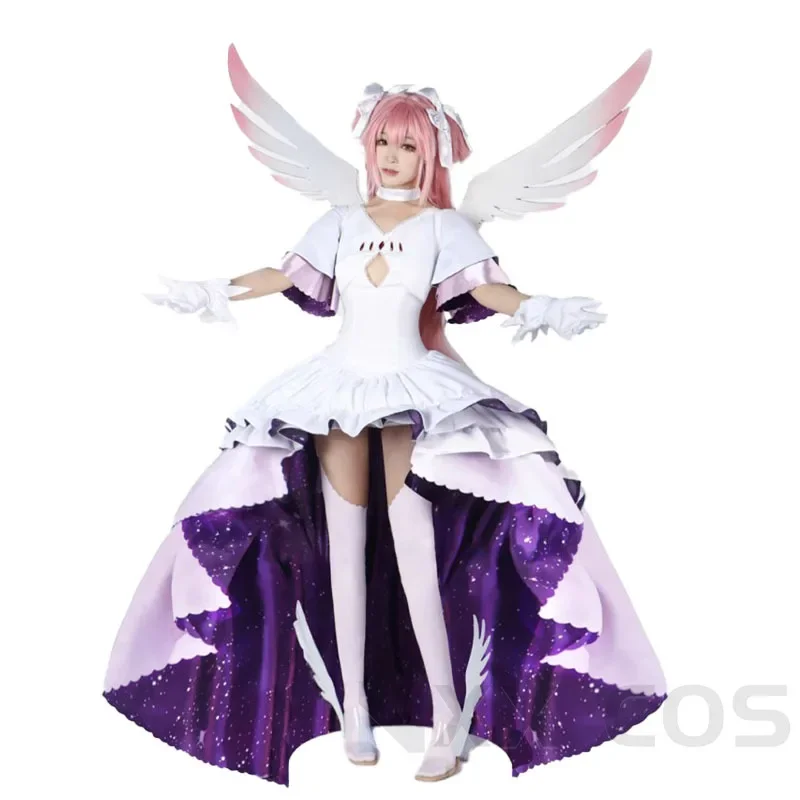 

Puella Magi Madoka Magica Kaname Madoka Cosplay Dress Cosplay Costume Golden Role Play Comic Con Hallowmas Wigs Animation Prop