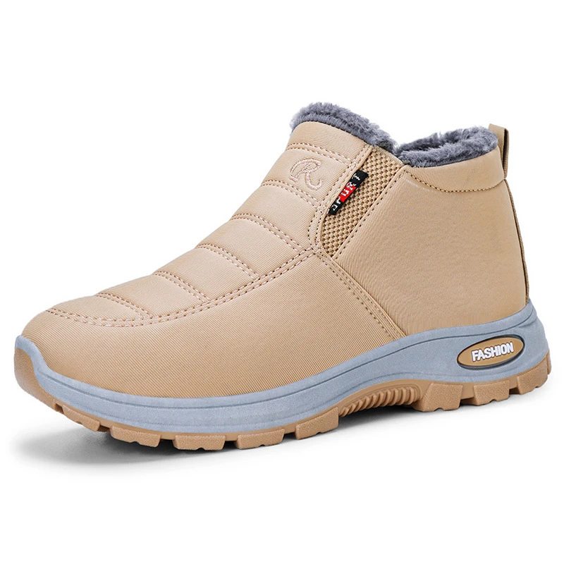 Winter Plush Waterproof Cotton Shoes Five-Finger Snow Shoes Warm And Comfortable Couple High-Top Cotton Boots Casual Versatile