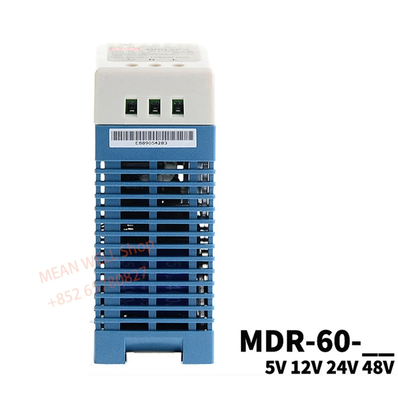 MEAN WELL 60W Single Output Industrial DIN Rail Power Supply MDR-60-5 MDR-60-12 MDR-60-15 MDR-60-24