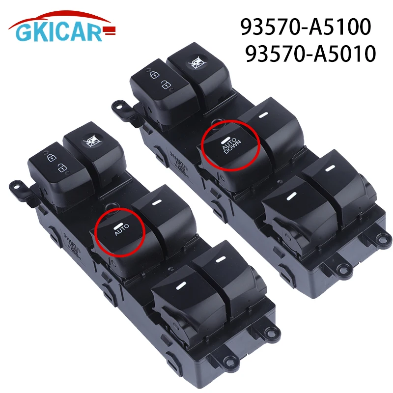 93570-A5100 93570-A5010 Electric Control Power Master Window Switch Car 93570A5100 93570A5010 For Hyundai Elantra 2014 2015 2016