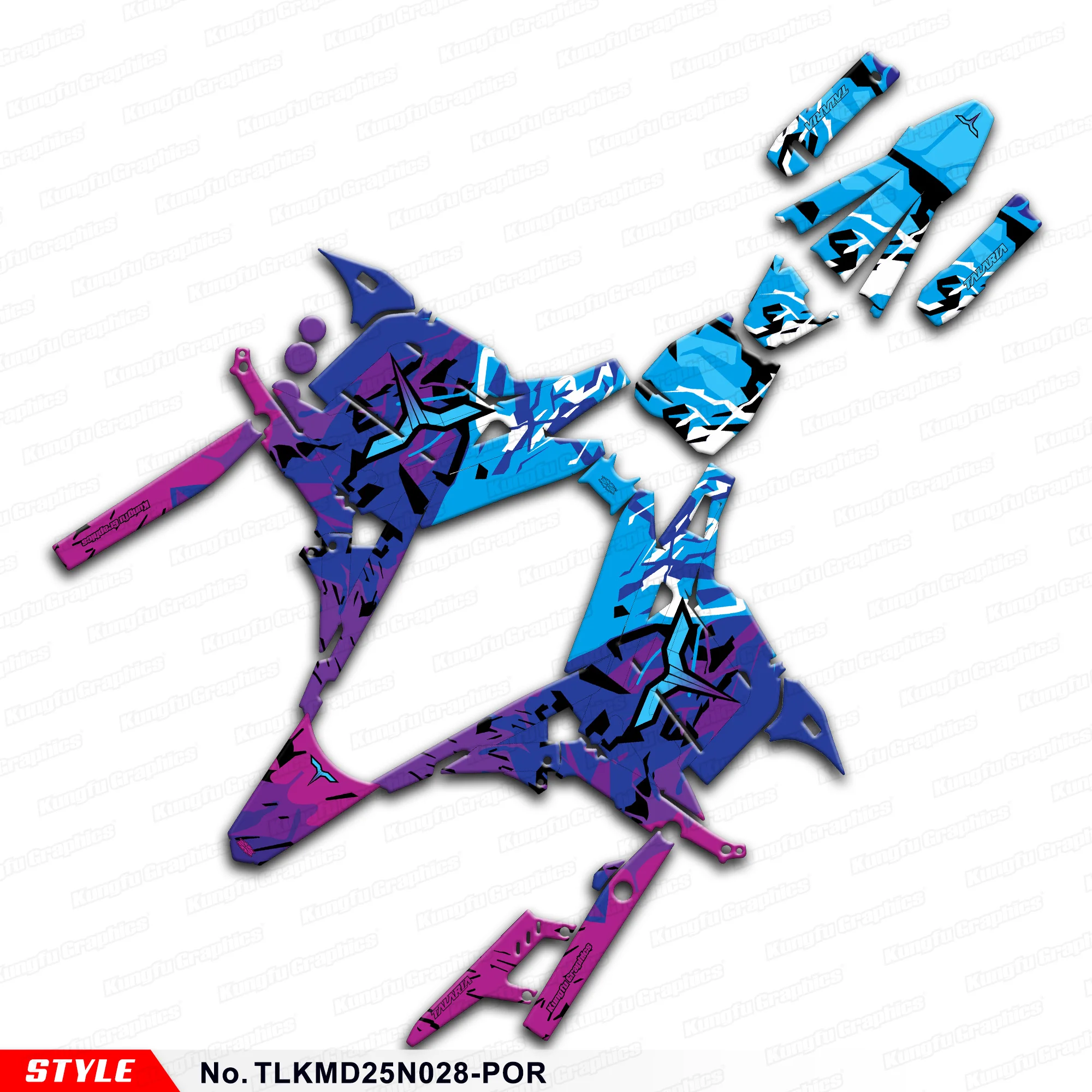 

JY RACING MX Stickers Enduro Graphics Kit for TALARIA KOMODO, Camouflage, Style No.TLKMD25N028-POR