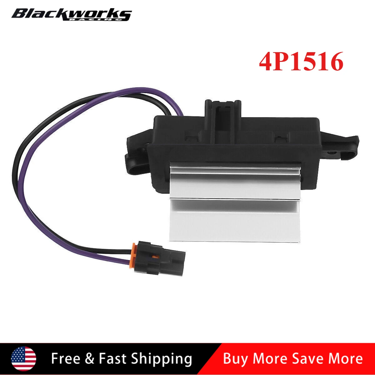 

For GMC CHEVROLET UPDATED DESIGN BLOWER RESISTOR REPLACES 4P1516 JA1639 BMR34 for 2003-2006 Chevy Tahoe Blower Motor Resistor