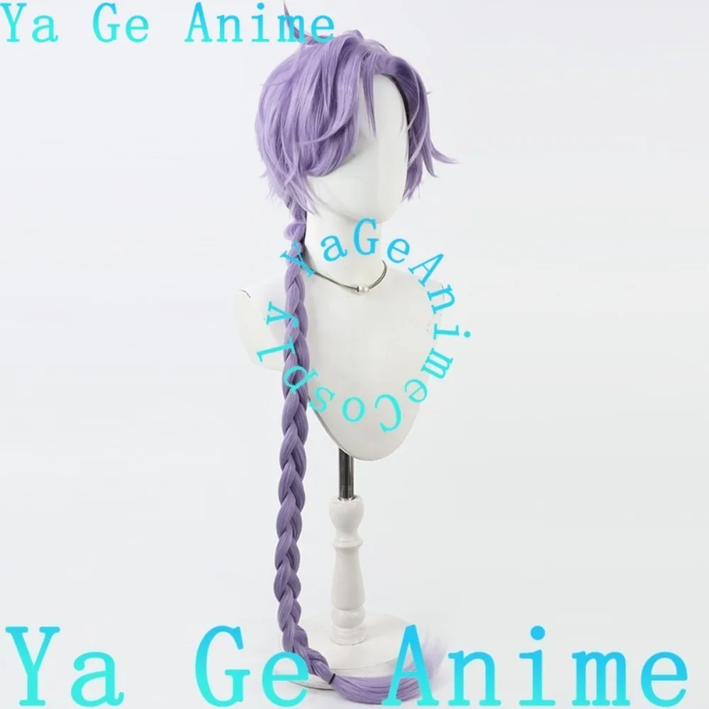 Ya Ge Anime Store Nu: كرنفال جيو يي شعر مستعار تأثيري طويل الأرجواني جديلة عرض الواقع عرض الواقع في المخزون الشحن السريع #2