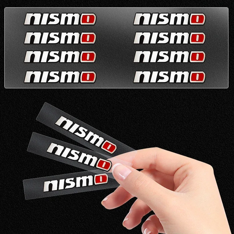 Car Interior Random Stickers Car Goods Car steering wheel Decals For Nissan Nismo Emblem R34 GTR Tiida Teana X-trail 1 2 Qashqa