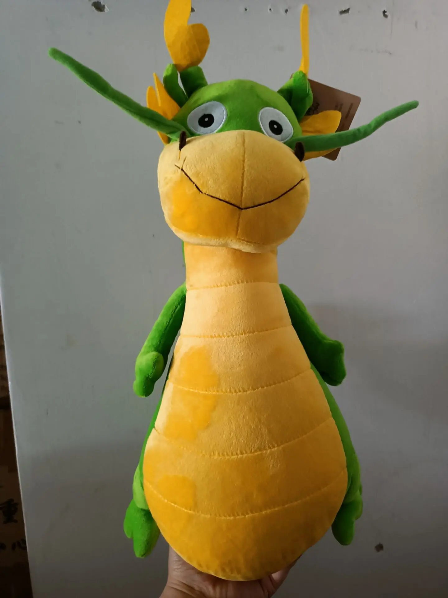 new high quality plush green&yellow dinosaur toy doll gift about 45cm