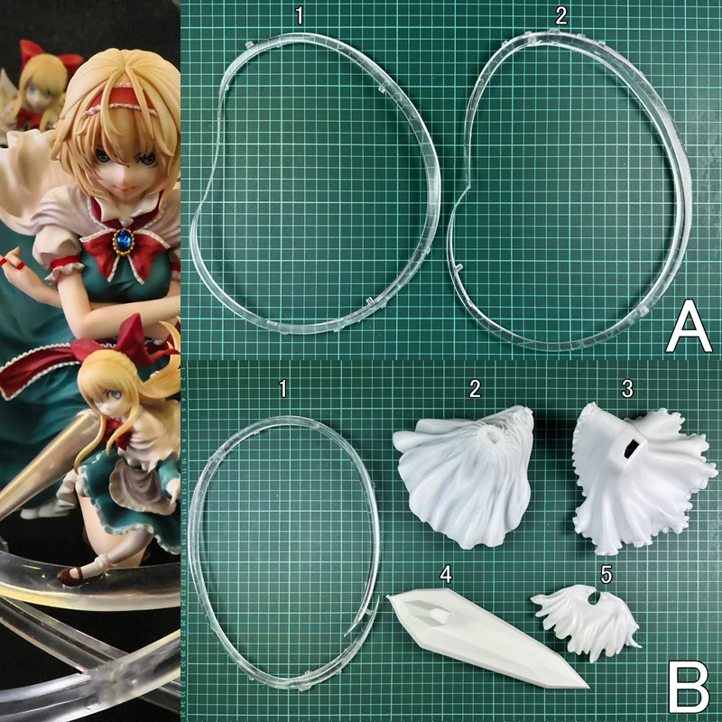 (In Stock) (W_5586) 1/6 Alice Margatroid Unpainted Unassembled Diy GK Figure White Resin Model Kit