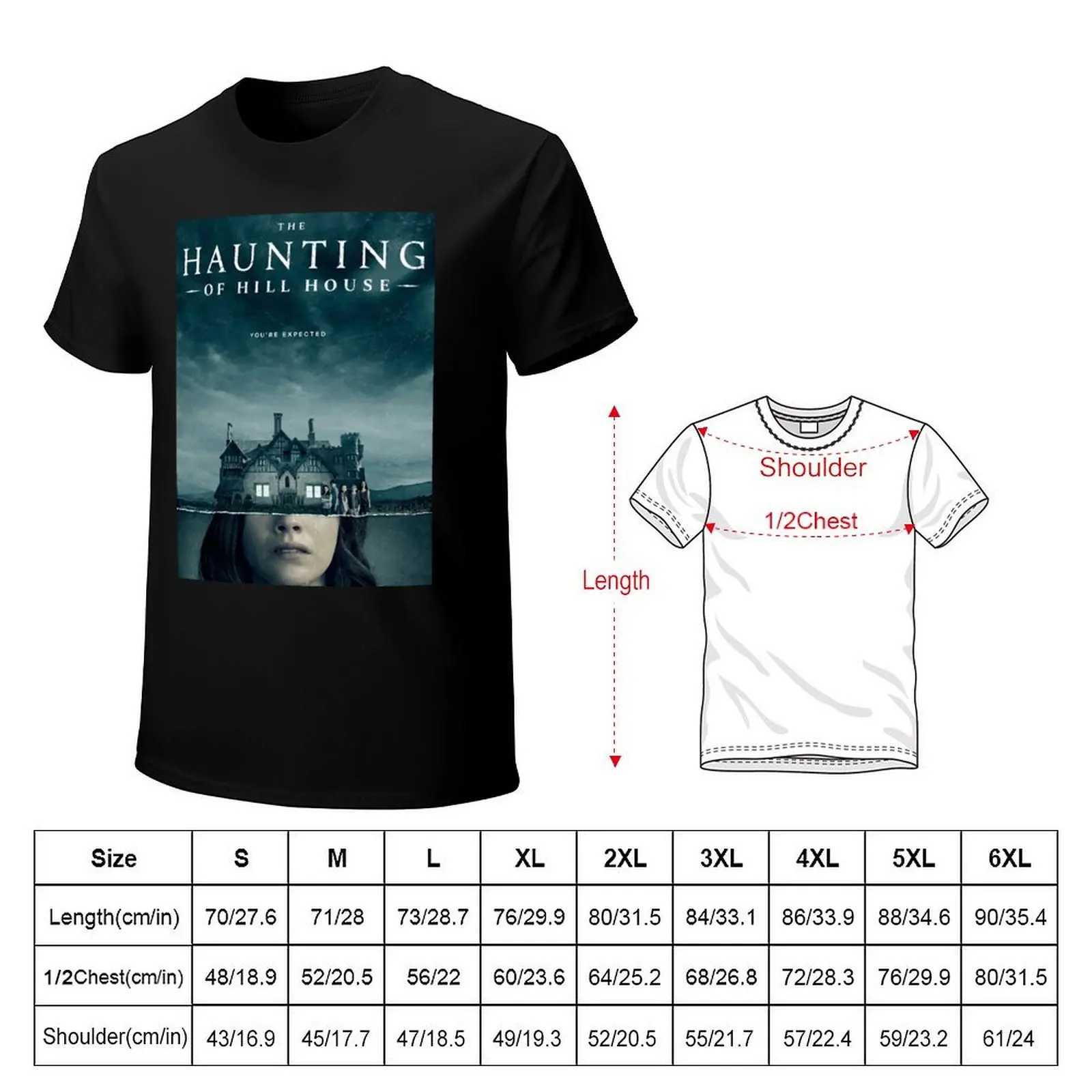 The Haunting of Hill House T-Shirt Luxury man croswit shirt man Personalized t-shirt summer tops heavy weight t shirts for men