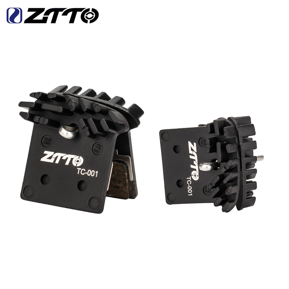 ZTTO Bicycle Cooling Hydraulic Disc Brake Resin Ceramic Semi Metallic Quite Brake Pads MTB Bike Brake Calipers For SLX XT XTR