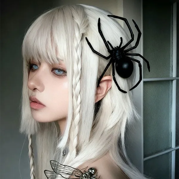 Halloween Dark Funny Spider Hairpin Cos Little Devil Dress Up Holiday Photo Props Hair Accessories Tricky Headgear