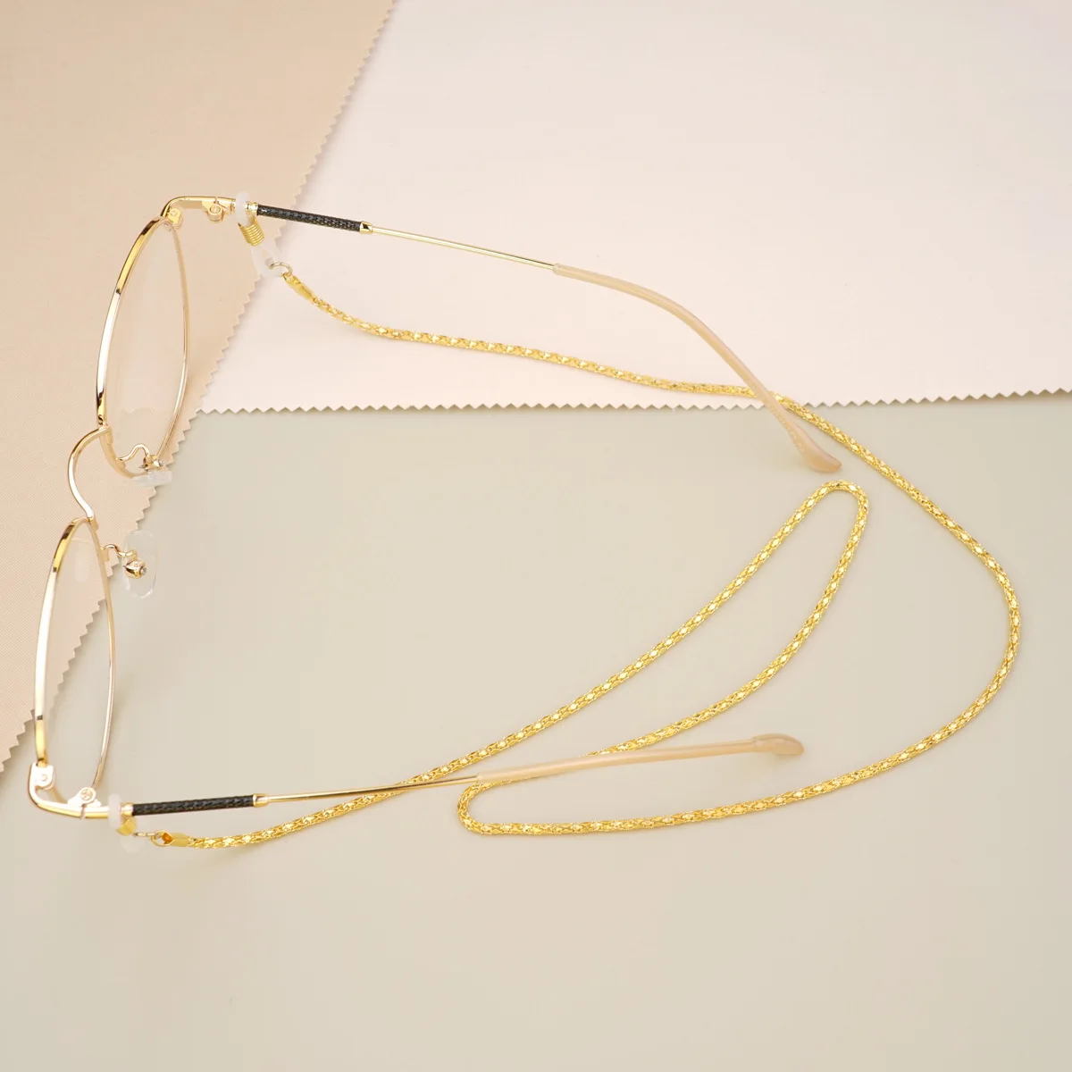 Eyeglass Strap Hollow Metal Hanging Neck Glasses Holder Chains Multicolor Eyewear Retainer for Women Men Glasses Accessories