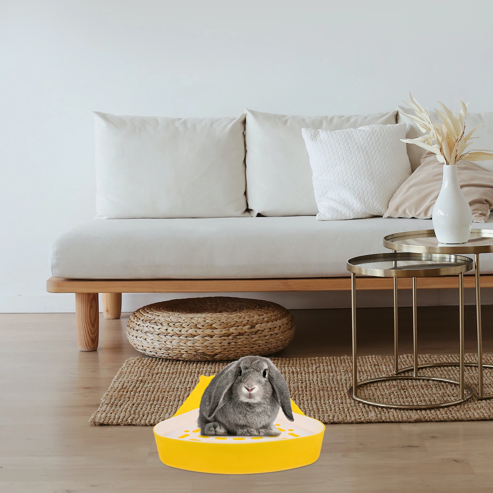 

Potty Pet Toilet Small Animal Hamster Bathroom Bed Linings Litter Pan Corner Guinea Tray White Rat