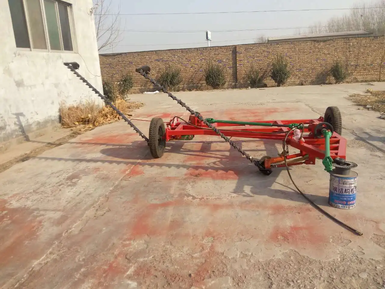 Double blade reciprocating lawn mower  for tractor