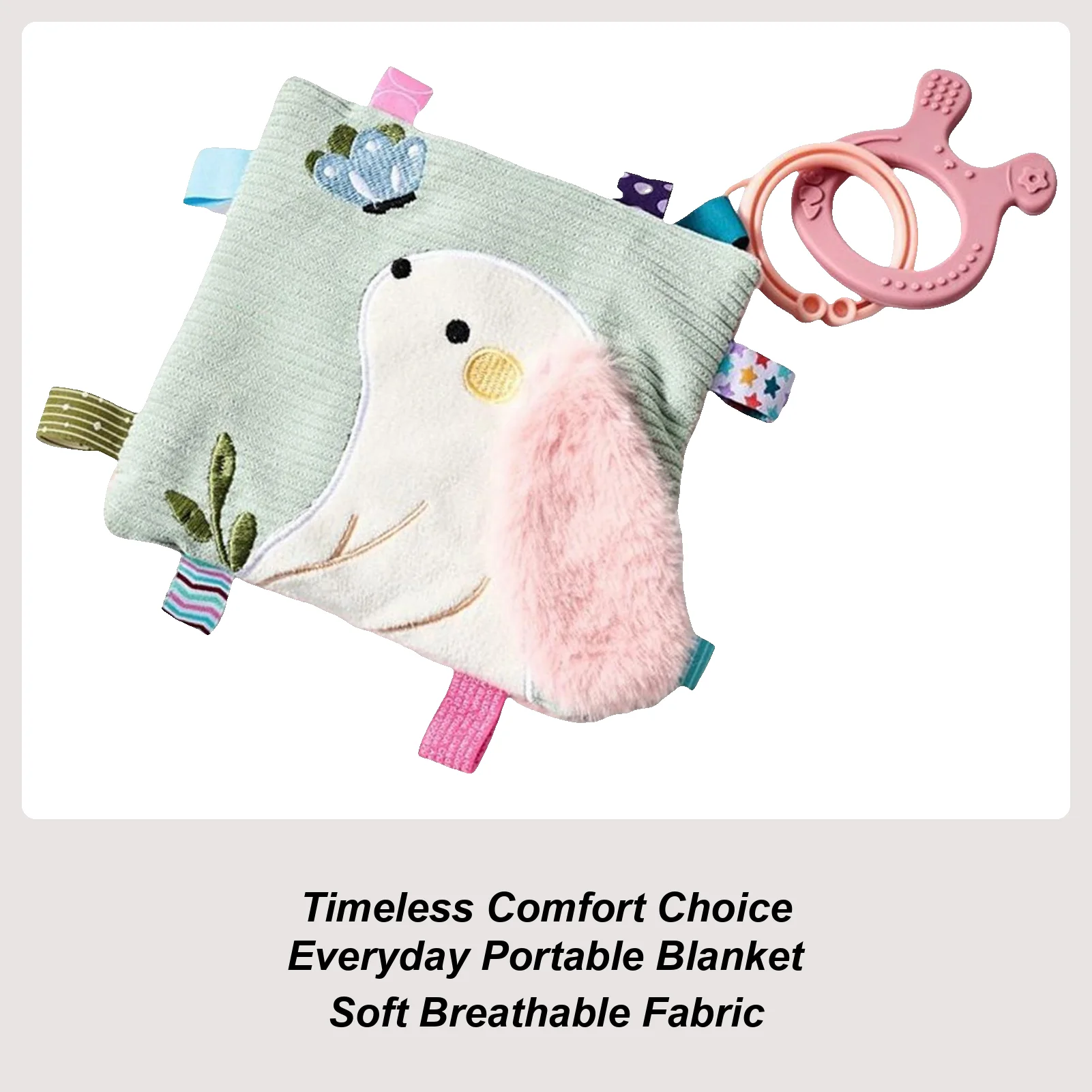 

Kids Comfort Blanket Bunny Shape Soft Breathable Gentle Towel Soft Rabbit Security Blanket For Girl Car Seat Bed Travel Home