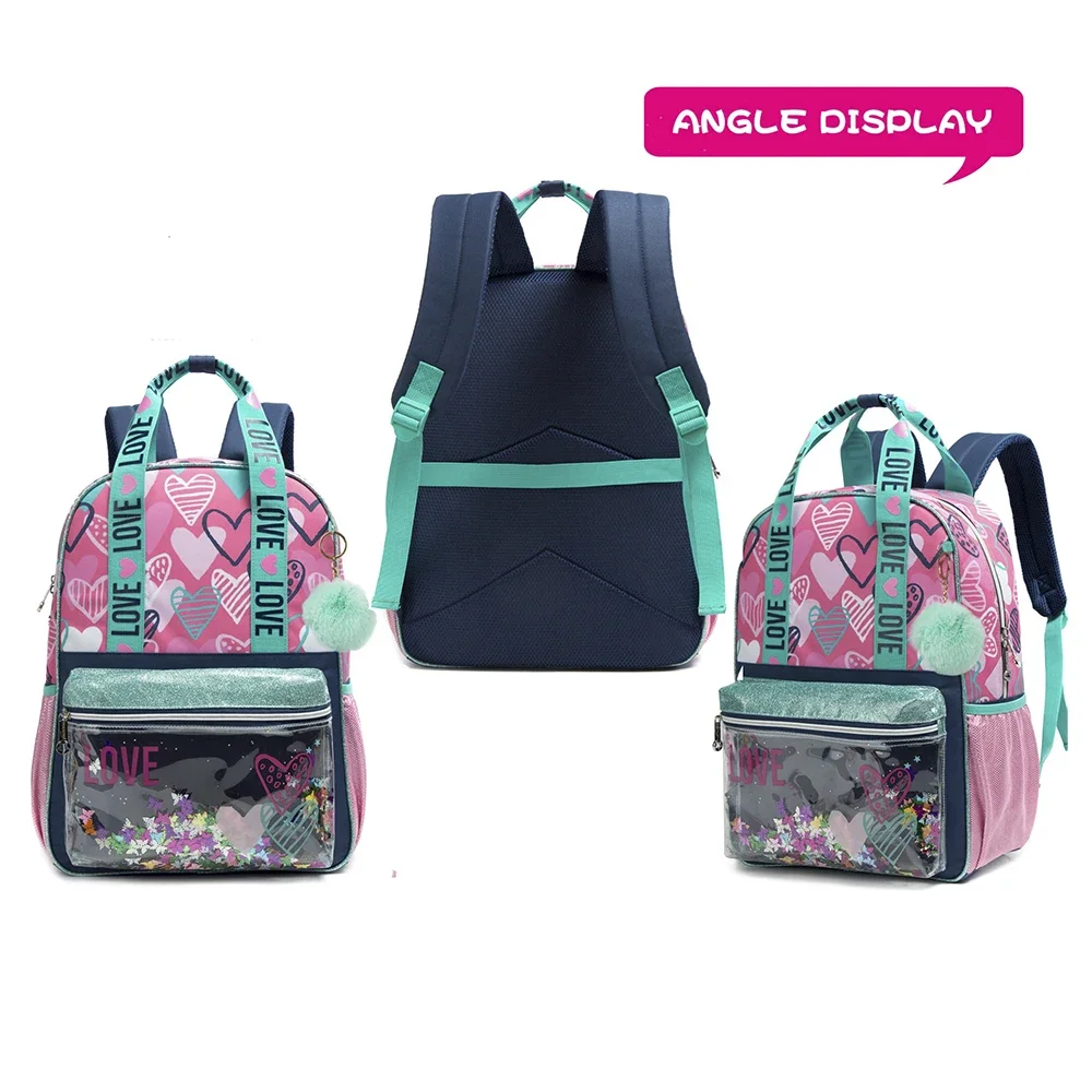 Imagem -03 - Bikab Escola Mochila Feminina Crianças Bolsas para Meninas Lantejoulas Bolsas de Escola para Meninas Mochila para Meninas Kawaii