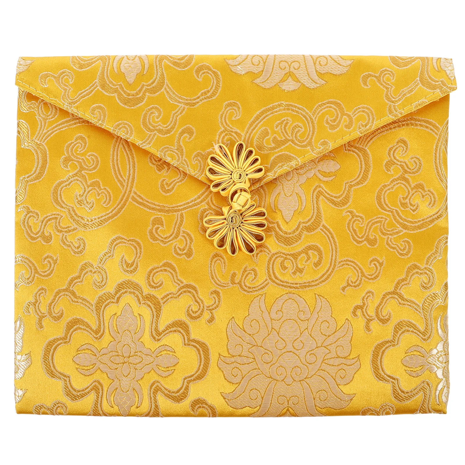 

Изысканная вышитая сумка для священных писаний, компактный легкий тканевый мешочек с китайским узором для хранения буддийских книг