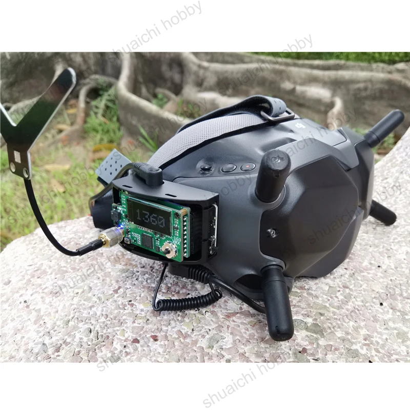 1 zestaw 1.2G/1.3G moduł podwójnego odbiornika transmisji obrazu z anteną dipolowa SMA do okularów FPV FatShark Skyzone gogle DJI V1V2