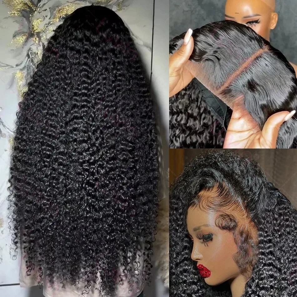 Mossily 200 densidade onda profunda perucas sem cola cabelo humano pronto para ir 5x5 6x6 fechamento do laço pré-arrancado peruca encaracolado malásia para mulher
