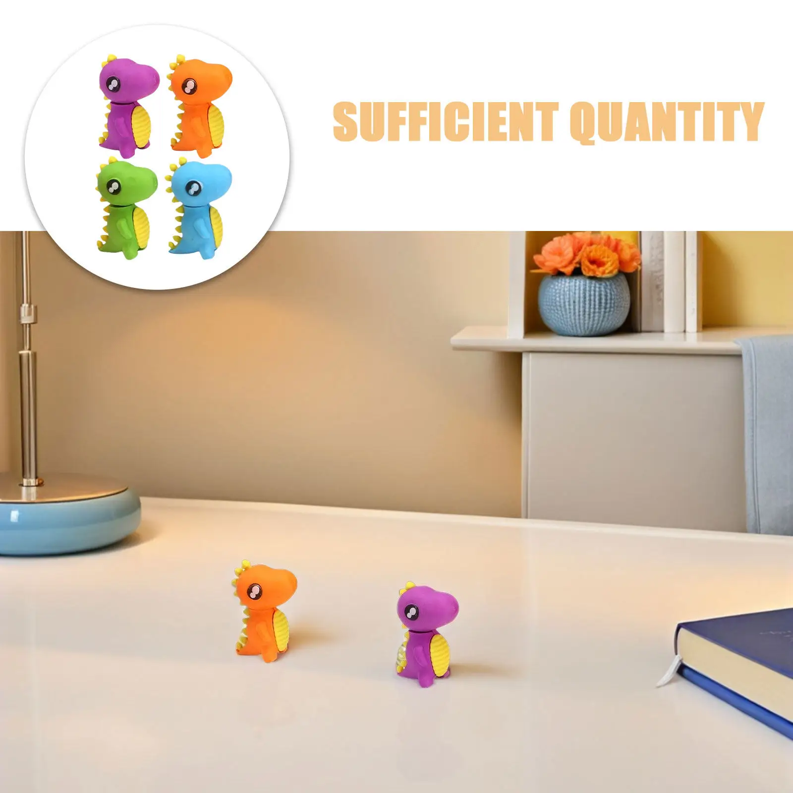 48 Pcs Eraser Cute Animal Erasers Dolphin Cartoon Animals Modeling for School Shaped