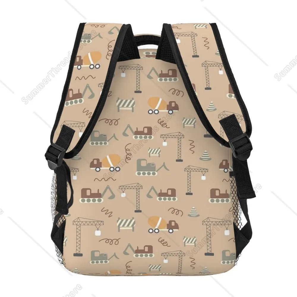 Sfondo marrone Strumento Costruzione Ripeti Modello Zaini Ragazzi Ragazze Bookbag Studenti Borse da scuola