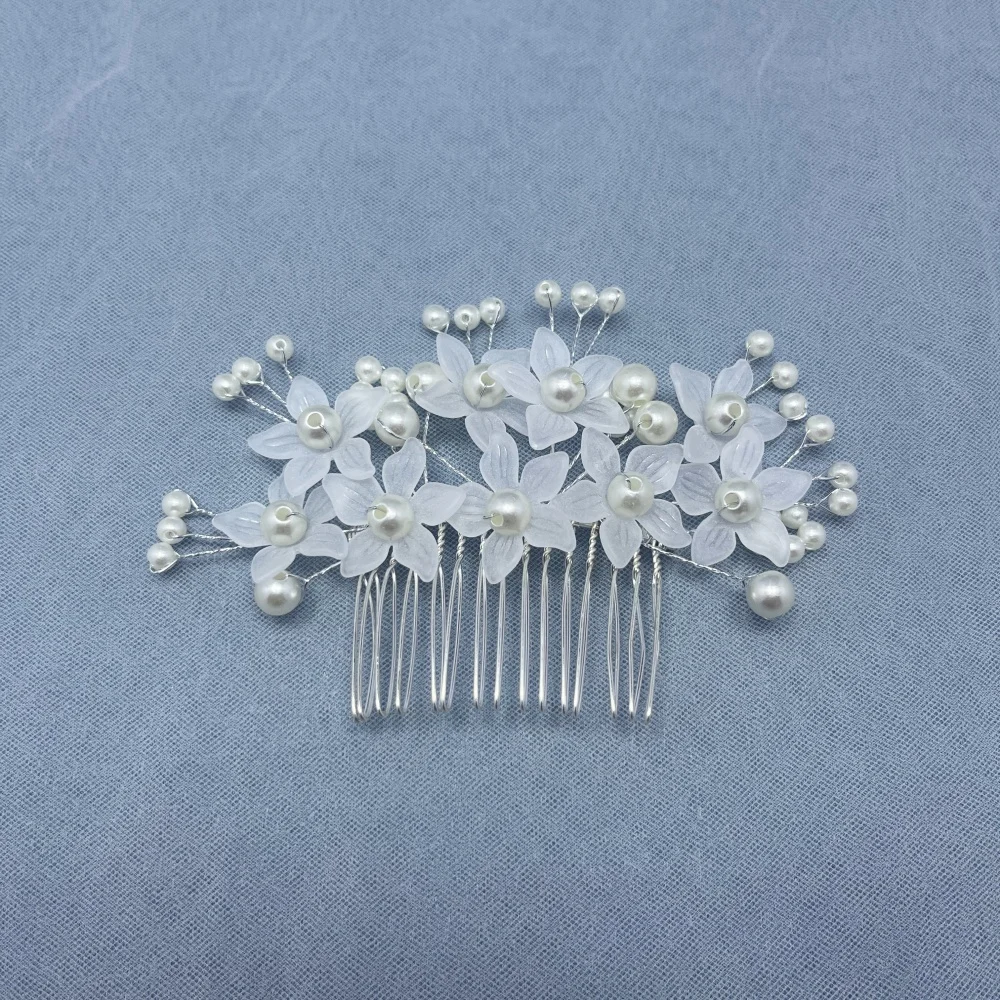 Handmade Fashion Crystal Flower Hair Comb Clip Rhinestone Hairpin Bridal Wedding Hair Accessories Jewelry Hair Comb Clip Hairpin