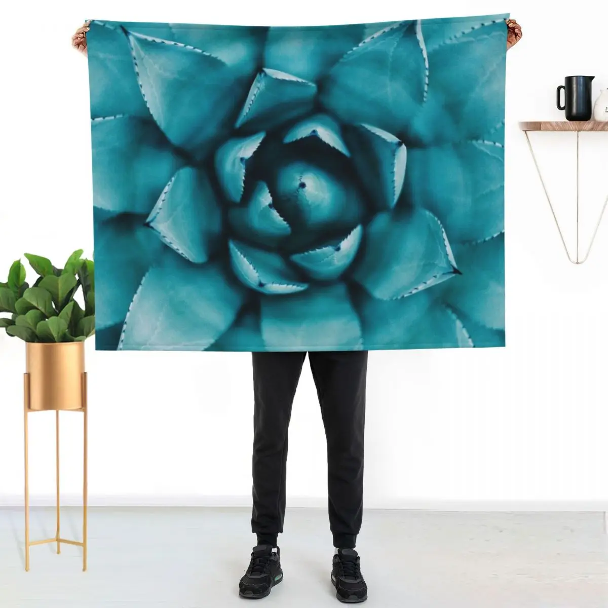 Fancy Succulents Throw Blanket Beautifuls Plush christmas gifts Camping Warm Fashion Sofas Blankets