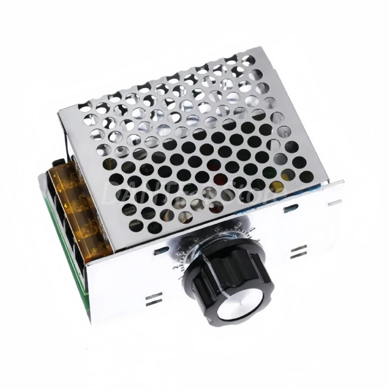 4000W imported high power thyristor electronic voltage regulator dimming/speed/temperature with fuse housing