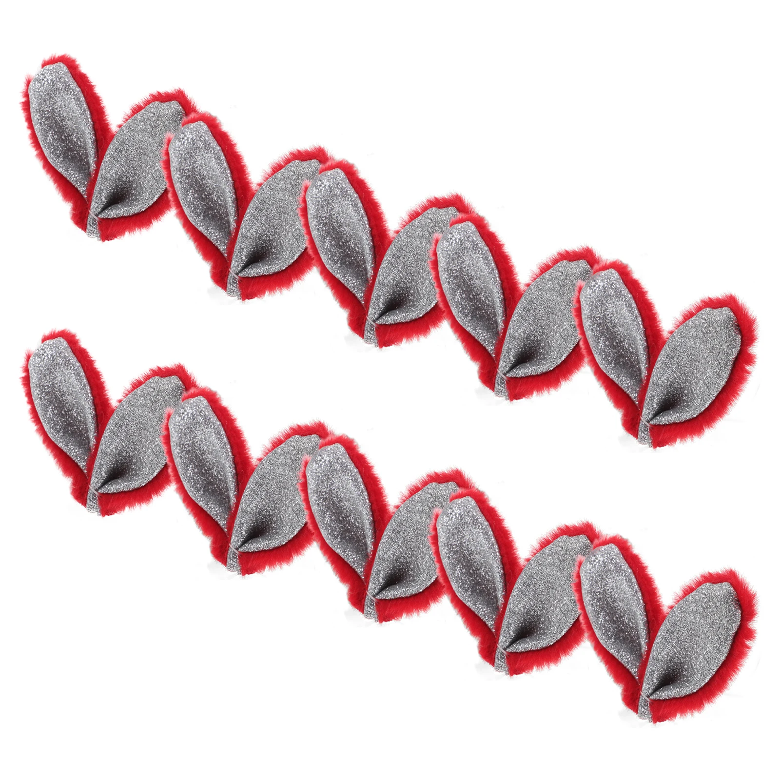 

10 Pcs Easter Hair Accessories Kawaii Rabbit Ears Headpiece Girls DIY Fabric Clips Child Mini Decorative Sturdy Materials Party