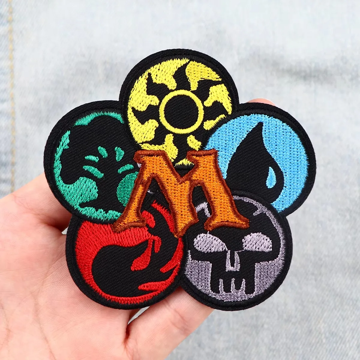 Party Card Game Iron On Patch Clothes Patch For Clothing Cool Embroidered Patch Garment Apparel DIY Accessories Sewing Stickers