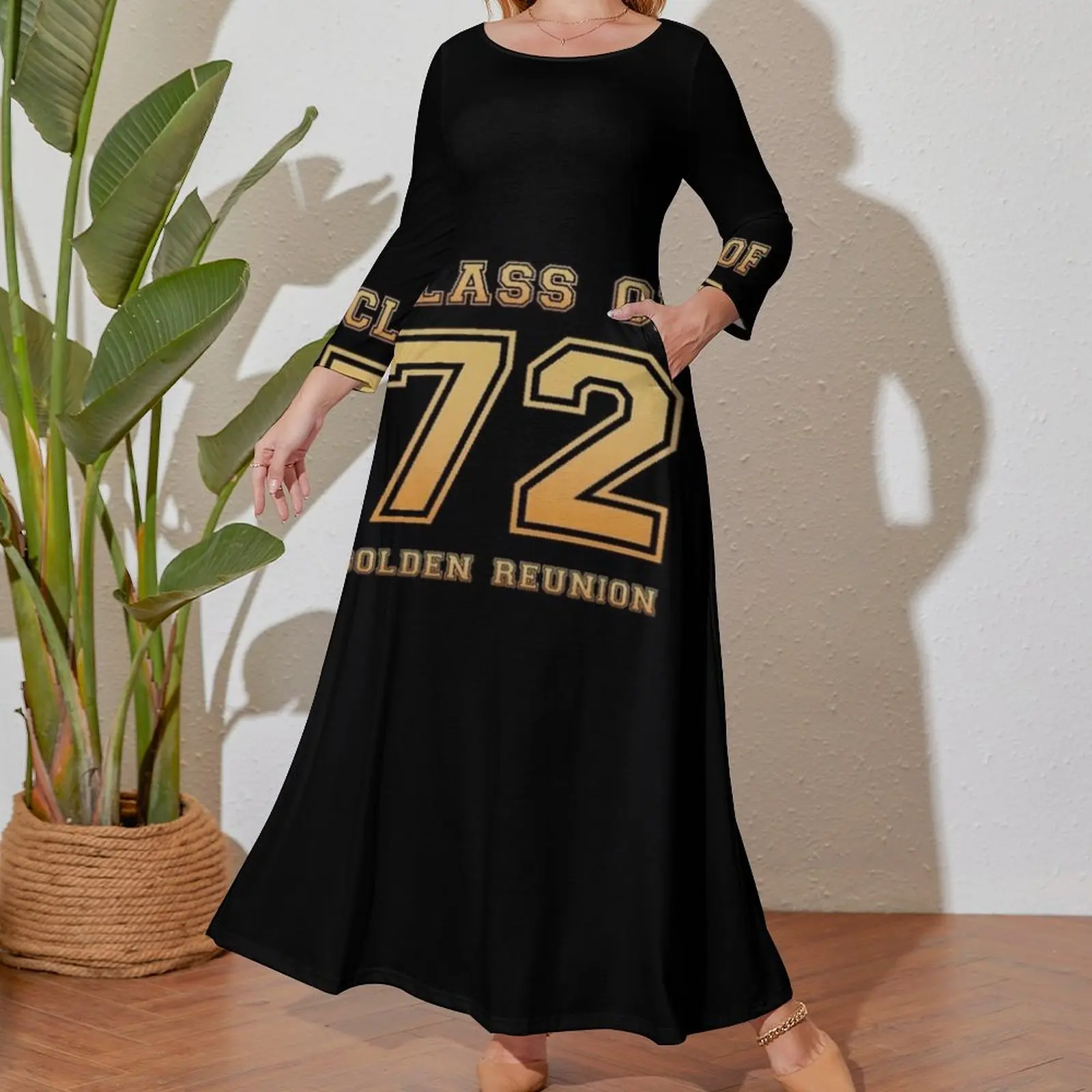 Class of 72 1972 class reunion 50th golden reunion Long Sleeved Dress Aesthetic clothing