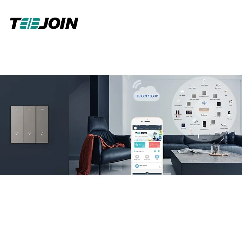 KNX EIB نظام أمان المنزل الذكي أتمتة نظام التحكم في البناء knx مفتاح ذكي مع التحكم اللاسلكي أندرويد/iOS #4