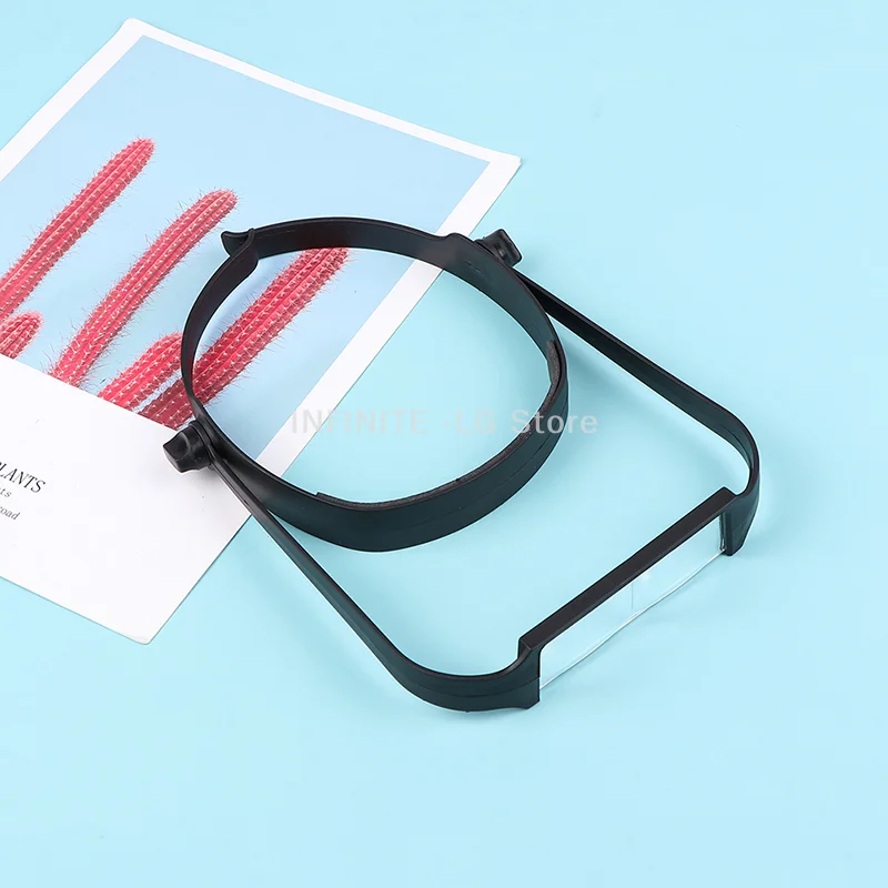 

Headband Magnifier Head Mounted Magnifying Glass With 4 Acrylic Lens (1.6X, 2X, 2.5X, 3.5X) Senior Reading Magnifying Glasses